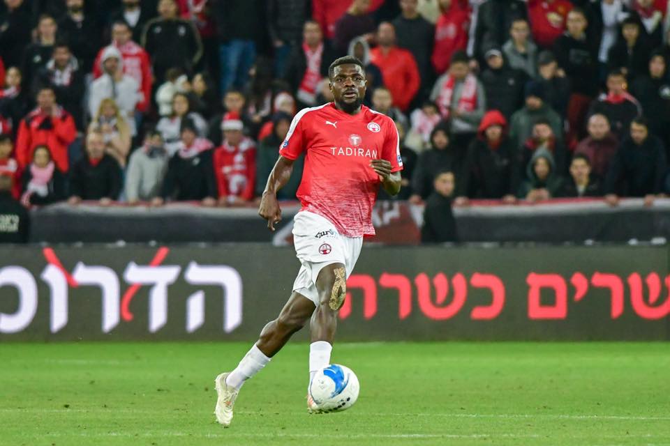 ג'ון הוגו מול מכבי חיפה. משחקו האחרון בבאר שבע? (צילום: באדיבות הפועל ''תדיראן'' באר שבע)